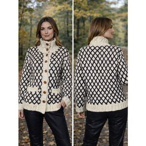 Tory Burch Kendra 100% Wool Cardigan